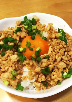 鶏ミンチ どーーん！-レシピのメイン写真