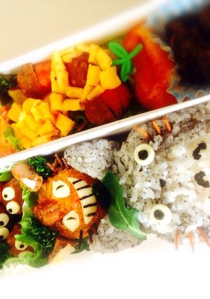 トトロキャラ弁-レシピのメイン写真