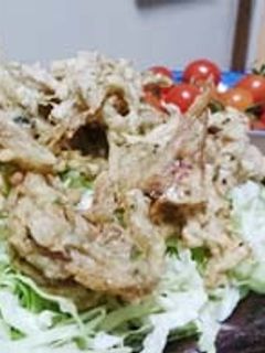 揚げ物:わかさぎと桜海老の磯辺あげ-レシピのメイン写真