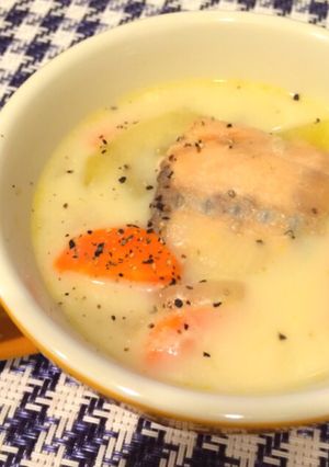 ＊鮭のほっこり味噌ミルクスープ＊-レシピのメイン写真