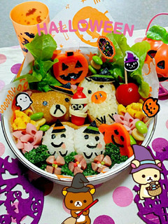 キャラ弁ハロウィンリラックマ♪-レシピのメイン写真