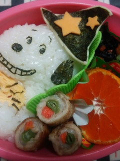 キャラ弁 スヌーピー ハロウィン弁当-レシピのメイン写真