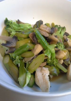 鶏と緑野菜のコンソメ炒め-レシピのメイン写真