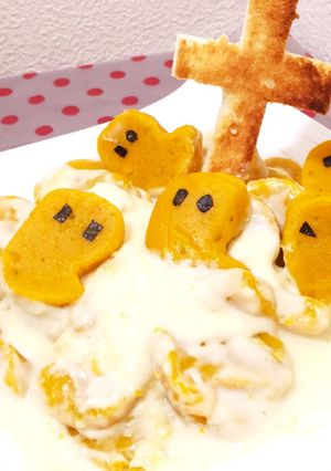 ソースがおいしいハロウィンニョッキ♡-レシピのメイン写真