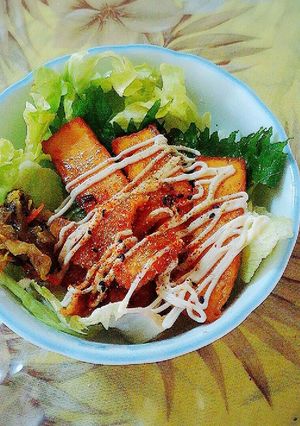 ＊鶏皮と厚揚げ丼＊-レシピのメイン写真