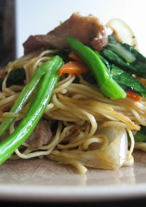 香港ヌードルで焼きそば-レシピのメイン写真
