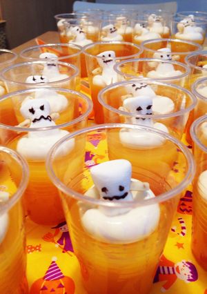 ハロウィンみかんゼリー-レシピのメイン写真