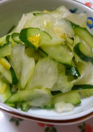 セロリときゅうりのゆずレモンサラダ-レシピのメイン写真