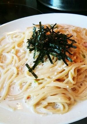 ヘルシーだけど濃厚！明太クリームパスタ-レシピのメイン写真