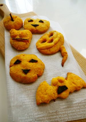 おばけかぼちゃクッキー☆子どもと手作り☆-レシピのメイン写真