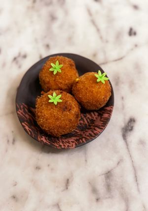 クリームチーズ入り★かぼちゃコロッケ-レシピのメイン写真