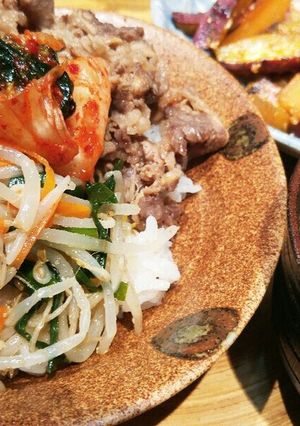 ヘルシー❤大豆のお肉を使ったピビンバ-レシピのメイン写真