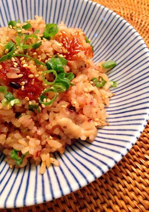 * 切り餅DE鶏皮中華おこわ *-レシピのメイン写真