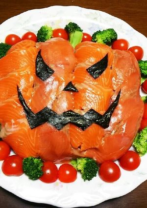 ハロウィンに！ジャック・オ・ランタン寿司-レシピのメイン写真
