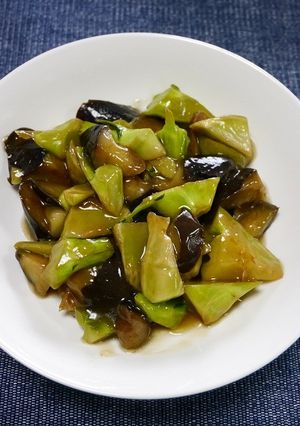 節約！茄子とブロッコリーの茎の出汁煮-レシピのメイン写真