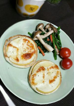 リンゴとチーズのイングリッシュマフィン-レシピのメイン写真