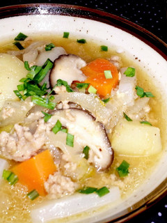 豚汁アレンジ★コク旨【豚ひき肉の豚汁】♪-レシピのメイン写真