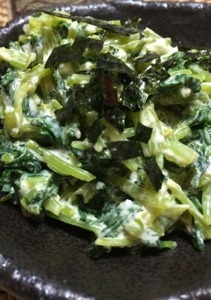 簡単！ご飯のお供に♪三つ葉の味噌マヨ-レシピのメイン写真