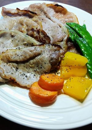 豚ロース肉のグリル　発芽玄米麹の塩麹漬け-レシピのメイン写真