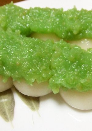 白玉団子　枝豆あん♪-レシピのメイン写真