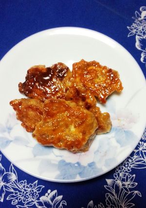 大豆のお肉de簡単♡甘酢焼き　お弁当にも-レシピのメイン写真
