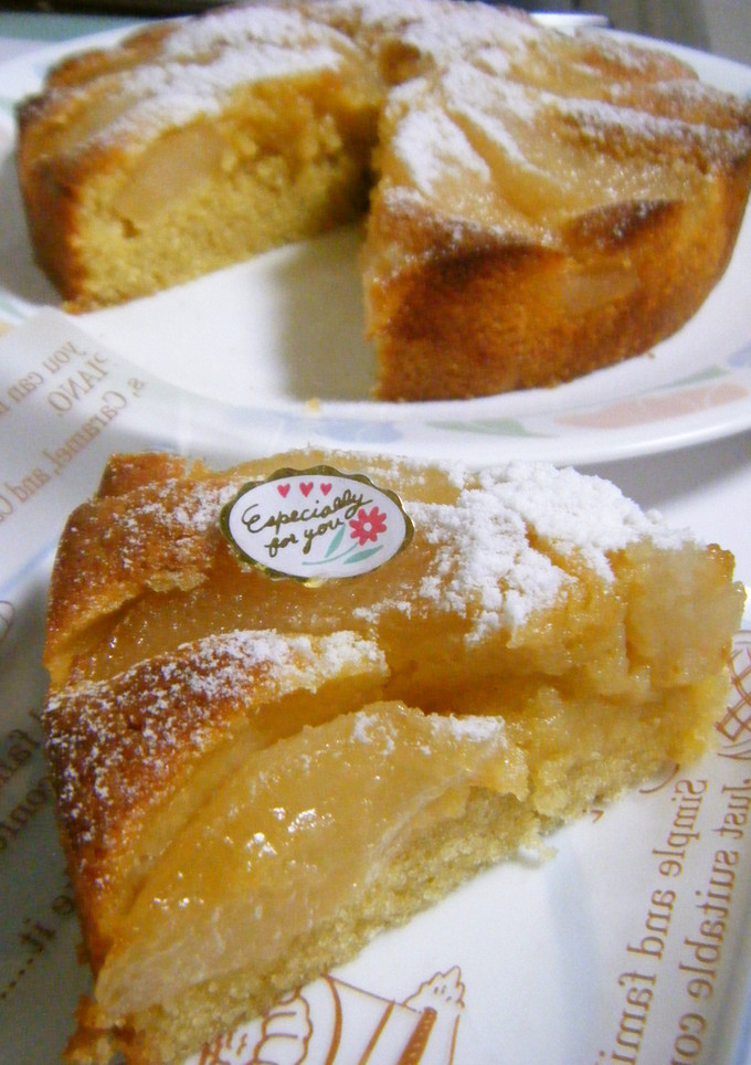 珍しいかな！？梨の焼きケーキ♡-レシピのメイン写真