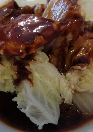 茹で白菜と豚肉の田楽味噌かけ-レシピのメイン写真