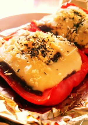 残りカレーで☆カレードリアinパプリカ♪-レシピのメイン写真