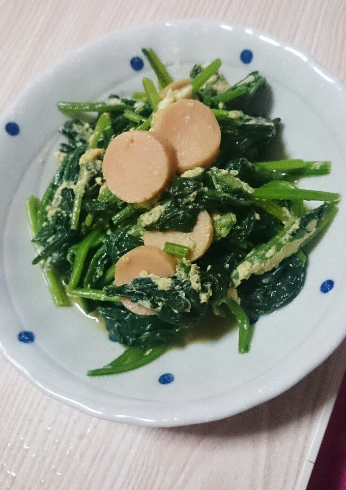 ほうれん草と卵deごま油炒め-レシピのメイン写真