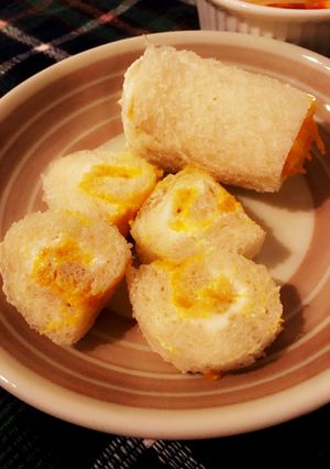 離乳食♪手づかみロールサンド(´▽｀)-レシピのメイン写真