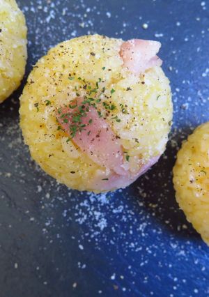 パスタ風ライスボール〜カルボナーラ〜-レシピのメイン写真