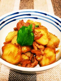 優しい味~里芋と豚肉の煮物-レシピのメイン写真