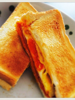 卵とハムのホットサンド-レシピのメイン写真