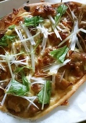 ☆照り焼きチキン和風ピザ☆わさびが隠し味-レシピのメイン写真
