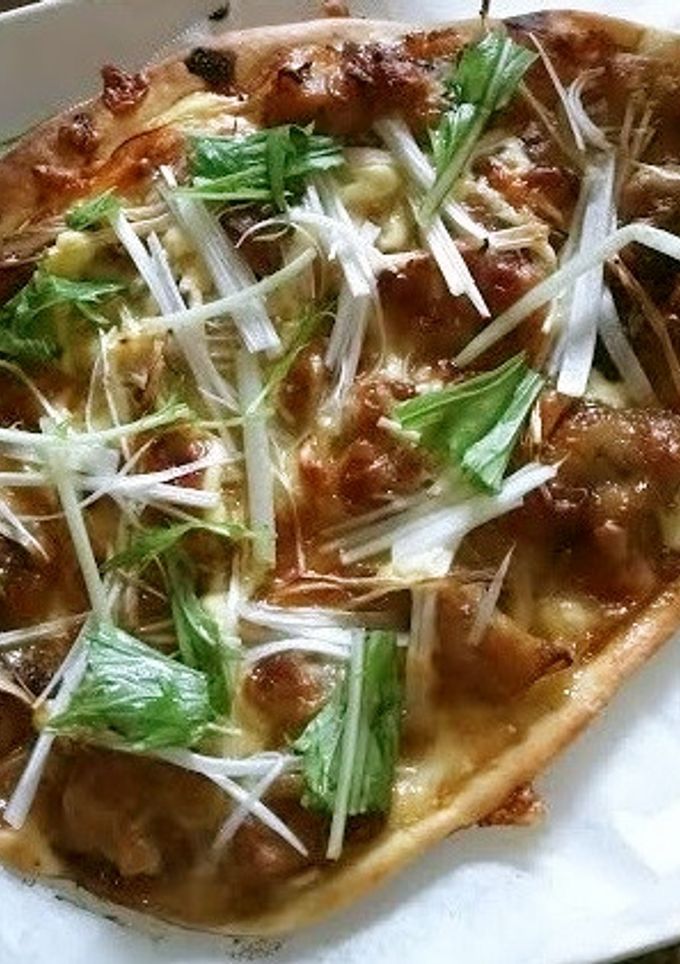 ☆照り焼きチキン和風ピザ☆わさびが隠し味-レシピのメイン写真