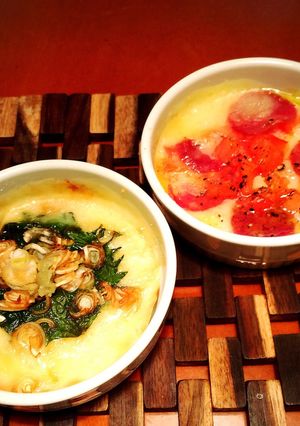 和風ネギ醤油&アヒージョココットカマン♡-レシピのメイン写真
