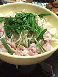 塩もつ鍋っぽい鶏皮鍋-レシピのメイン写真