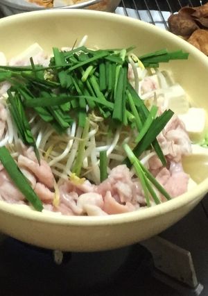 塩もつ鍋っぽい鶏皮鍋-レシピのメイン写真