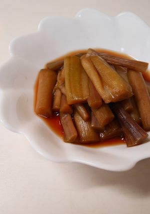 簡単。いもがら（やつ頭の茎）の酢醤油漬け-レシピのメイン写真