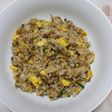 いかなごのくぎ煮とネギのチャーハン