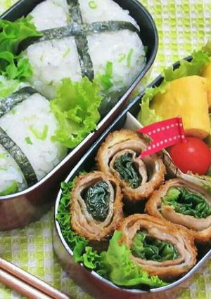 野菜たっぷりのお弁当【ニラの豚肉巻き】-レシピのメイン写真