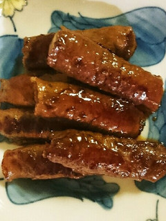 ボリュームたっぷり大葉とちくわの牛肉巻き-レシピのメイン写真