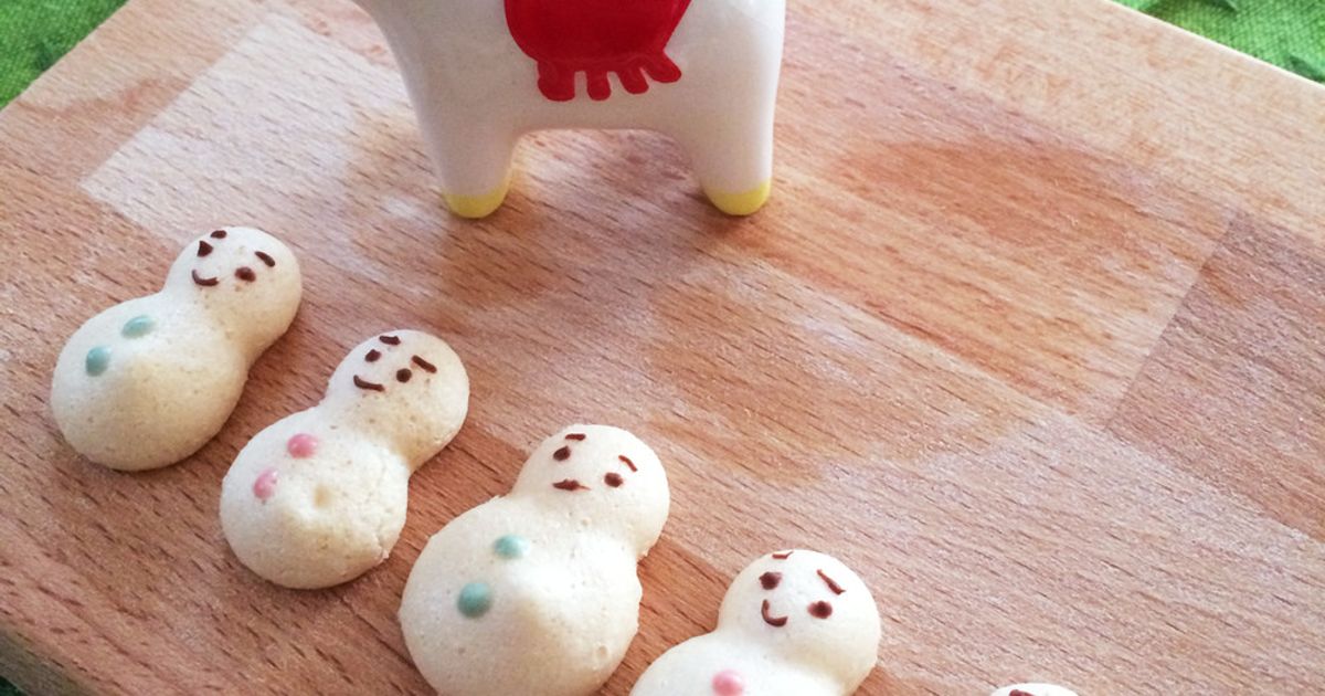 とまこ様　メレンゲクッキー　焼き菓子　クリスマス 手作りクリスマスキット】スノーマンメレンゲクッキー【発売中