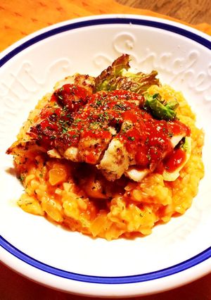 簡単フライパンでカフェ風トマトリゾット-レシピのメイン写真