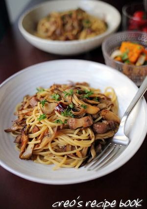 舞茸とベーコンの醤油パスタ-レシピのメイン写真