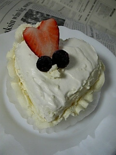 ルクール♪ハートのケーキ♪-レシピのメイン写真
