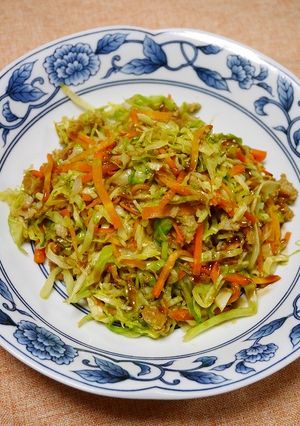 メンチカツリメイク！野菜炒めカレー風味-レシピのメイン写真