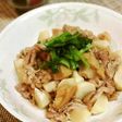 かぶと豚肉、車麩のこっくり炒め煮