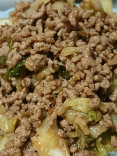 キャベツと豚ひき肉の炒め物-レシピのメイン写真