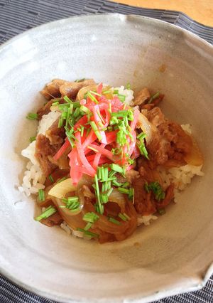 大豆ミートでなんちゃって豚丼-レシピのメイン写真